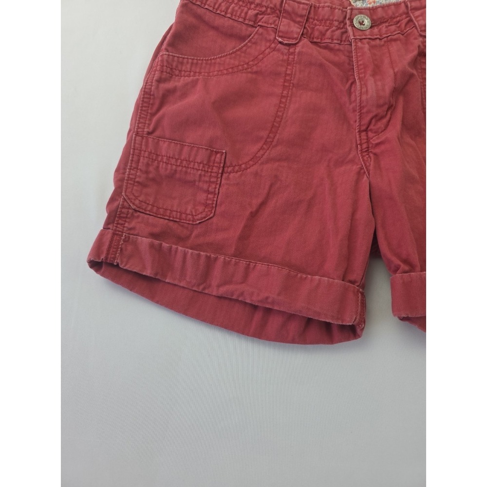 Women's Levi's Shorts Washed Red Twill Bermuda Size 6 - W- 31 Festival Cowgirl - Picture 4 of 15